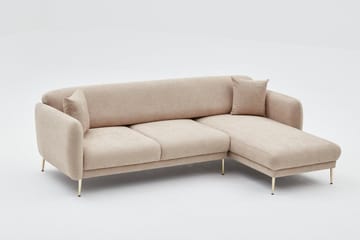 Devika Bäddsoffa m. Divan 4-sits - Beige - Möbler - Soffa - Bäddsoffa - Bäddsoffa divan