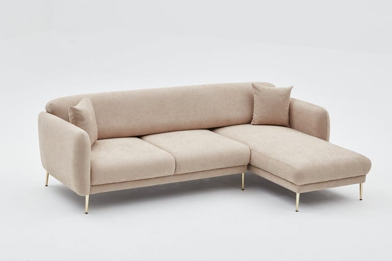 Devika Bäddsoffa m. Divan 4-sits - Beige - Möbler - Soffa - Bäddsoffa - Bäddsoffa divan