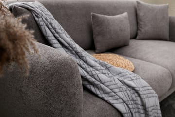 Devika Bäddsoffa m. Divan 4-sits - Grå - Möbler - Soffa - Bäddsoffa - Bäddsoffa divan