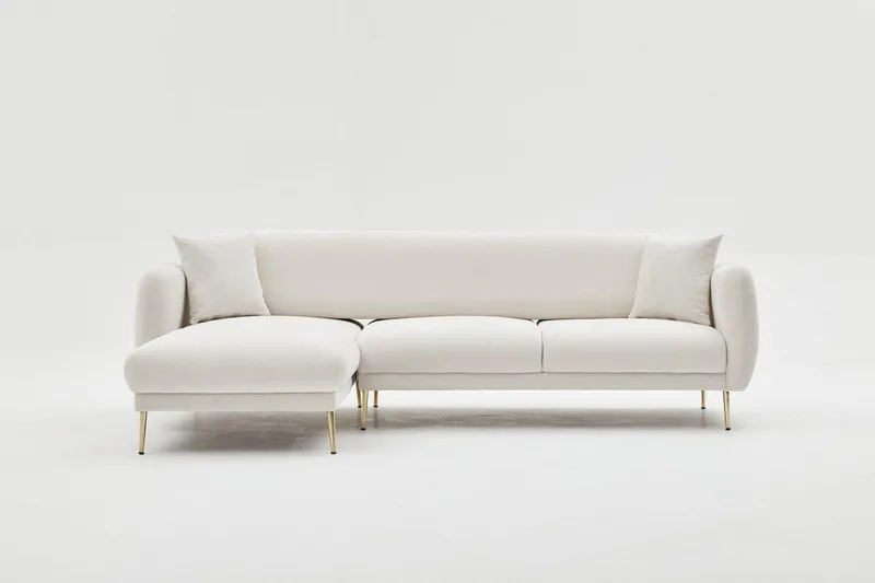 Devika Bäddsoffa m. Divan 4-sits, Ljusbeige