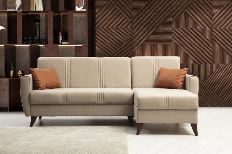 Dewan Bäddsoffa m. Divan 3-sits - Beige - Möbler - Soffa - Bäddsoffa - Bäddsoffa divan