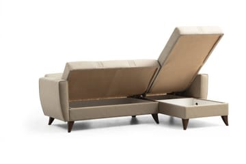 Dewan Bäddsoffa m. Divan 3-sits - Beige - Möbler - Soffa - Bäddsoffa - Bäddsoffa divan