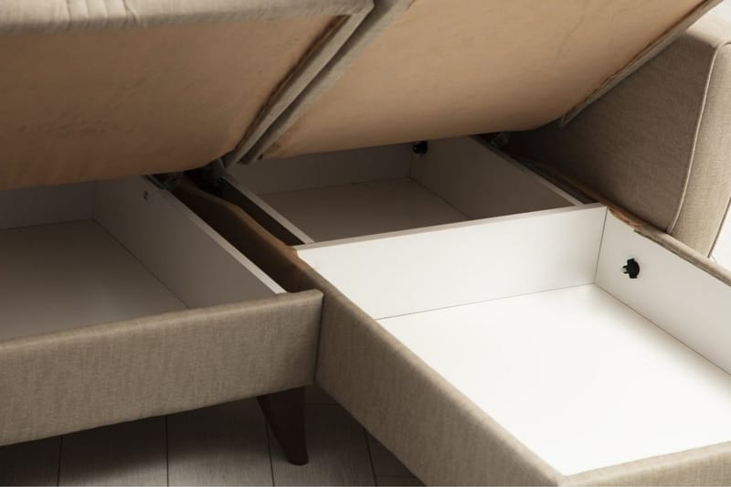 Dewan Bäddsoffa m. Divan 3-sits - Beige - Möbler - Soffa - Bäddsoffa - Bäddsoffa divan