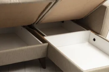 Dewan Bäddsoffa m. Divan 3-sits - Beige - Möbler - Soffa - Bäddsoffa - Bäddsoffa divan