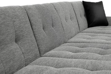 Dewitt 6-sits Hörnsoffa med Divan och Schäslong i Sammet - Vit|Grå - Möbler - Soffa - Bäddsoffa - Bäddsoffa divan