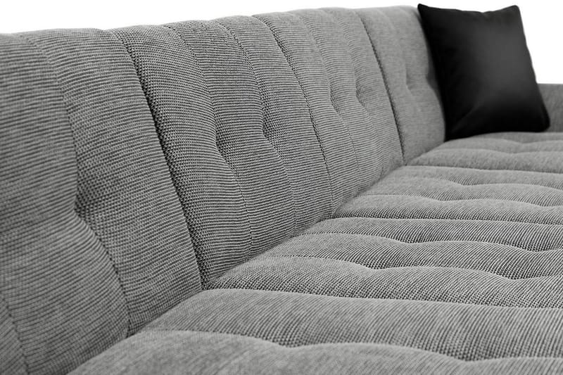 Dewitt 6-sits Hörnsoffa med Divan och Schäslong i Sammet - Vit|Grå - Möbler - Soffa - Bäddsoffa - Bäddsoffa divan