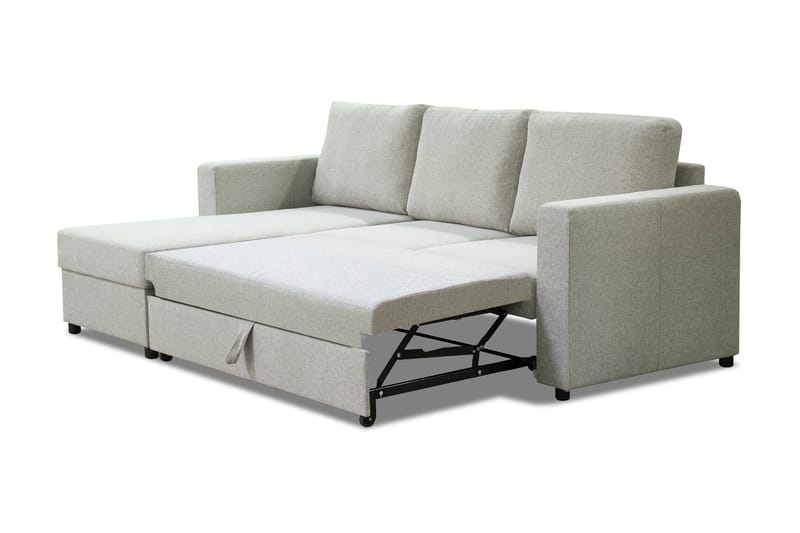 Divanbäddsoffa Achillea Beige - Vändbar - Bäddsoffa divan