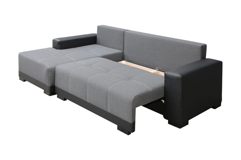 Divanbäddsoffa Dallas 240x140x80 cm - Grå - Möbler - Soffa - Bäddsoffa - Bäddsoffa divan
