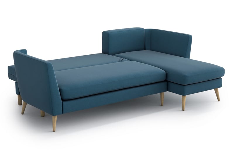 Divanbäddsoffa Espelund 3-sits - Blå - Bäddsoffa divan