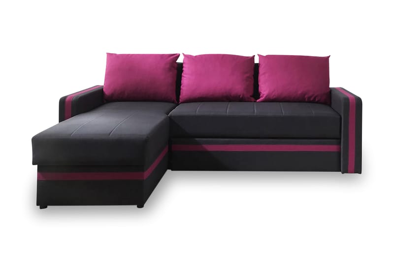 Divanbäddsoffa Euforia 234x156x82 cm - Rosa - Bäddsoffa divan