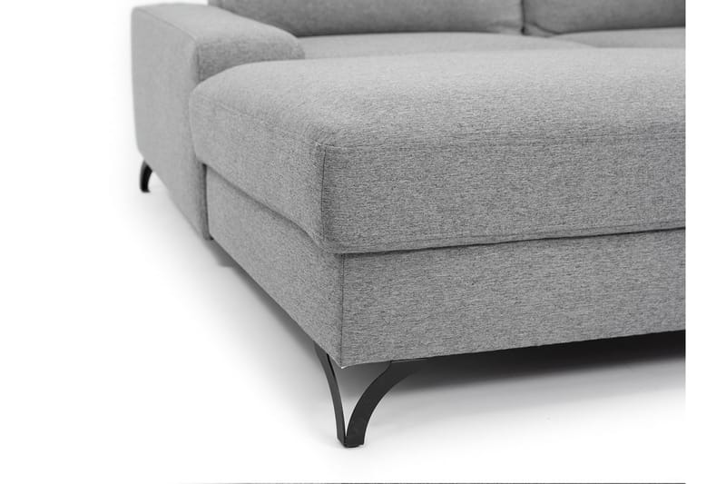 Divanbäddsoffa Flavio 300x94x91 cm - Grå - Möbler - Soffa - Bäddsoffa - Bäddsoffa divan