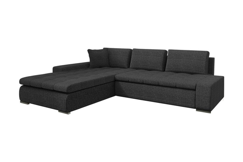 Divanbäddsoffa Ianto 302x213x80 cm - Mörkgrå - Bäddsoffa divan