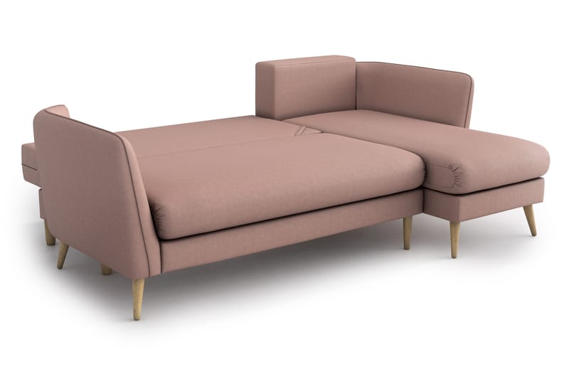 Divanbäddsoffa Joesph - Rosa - Bäddsoffa divan