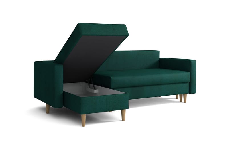 Divanbäddsoffa Kearl - Grön - Möbler - Soffa - Bäddsoffa - Bäddsoffa divan