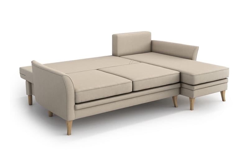 Divanbäddsoffa Lacomfort - Beige - Bäddsoffa divan