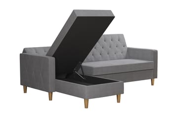 Divanbäddsoffa Liberty Grå - CosmoLiving - Möbler - Soffa - Bäddsoffa - Bäddsoffa divan