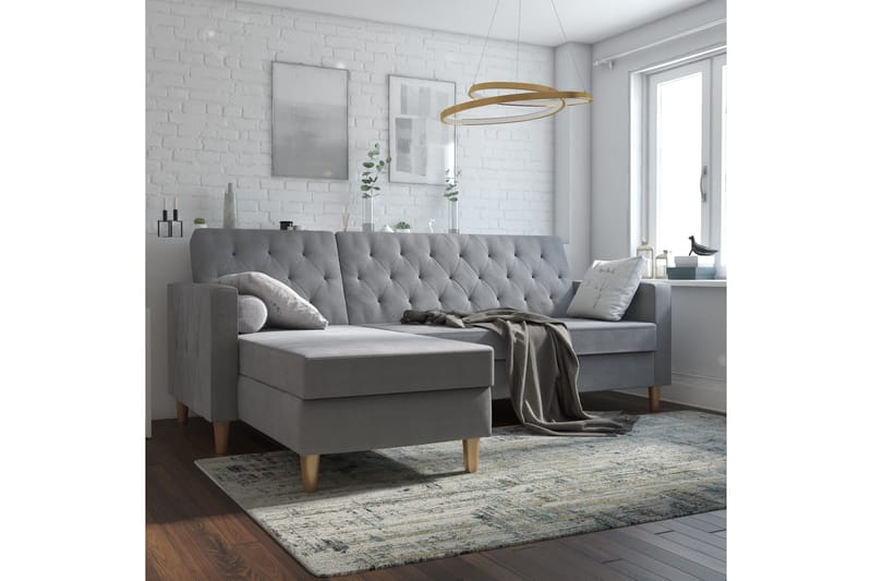 Divanbäddsoffa Liberty Grå - CosmoLiving - Möbler - Soffa - Bäddsoffa - Bäddsoffa divan