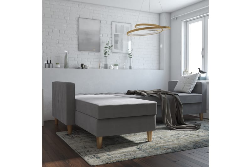 Divanbäddsoffa Liberty Grå - CosmoLiving - Möbler - Soffa - Bäddsoffa - Bäddsoffa divan