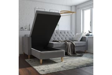 Divanbäddsoffa Liberty Grå - CosmoLiving - Möbler - Soffa - Bäddsoffa - Bäddsoffa divan