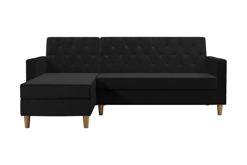 Divanbäddsoffa Liberty Svart - Bäddsoffa divan