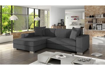Divanbäddsoffa Mexico 262x178x75 cm - Grå - Möbler - Soffa - Bäddsoffa - Bäddsoffa divan