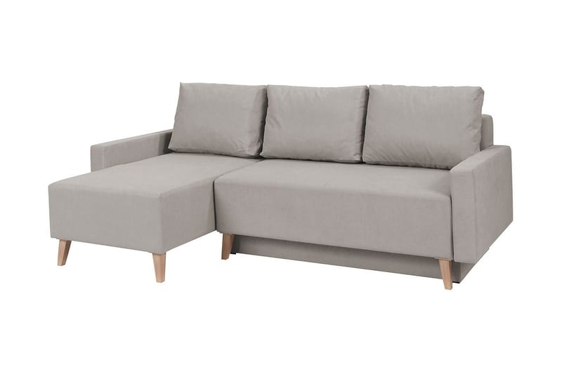 Divanbäddsoffa Oviedo 225x140x88 cm - lila/grå - Bäddsoffa divan