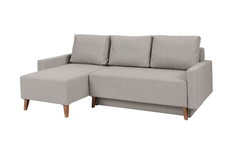 Divanbäddsoffa Oviedo 225x140x88 cm - lila/grå - Bäddsoffa divan