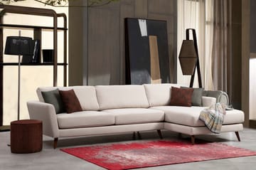 Divanbäddsoffa Santpedor - Beige - Möbler - Soffa - Bäddsoffa - Bäddsoffa divan