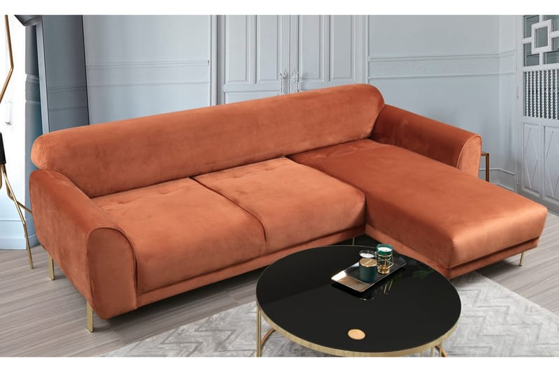Divanbäddsoffa Santpedor - Brun - Möbler - Soffa - Bäddsoffa - Bäddsoffa divan