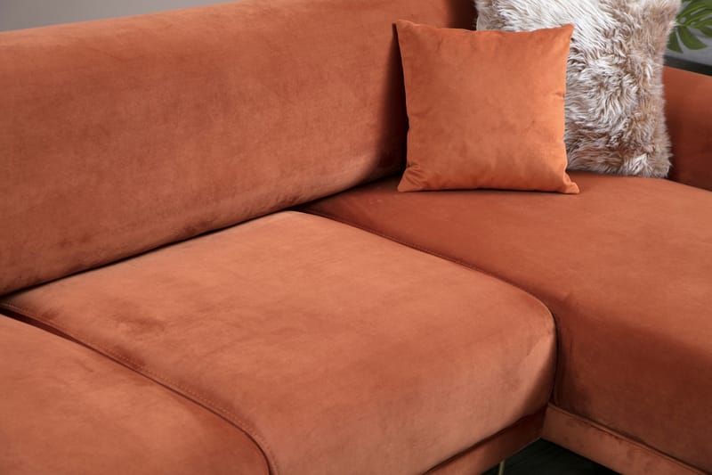 Divanbäddsoffa Santpedor - Brun - Möbler - Soffa - Bäddsoffa - Bäddsoffa divan
