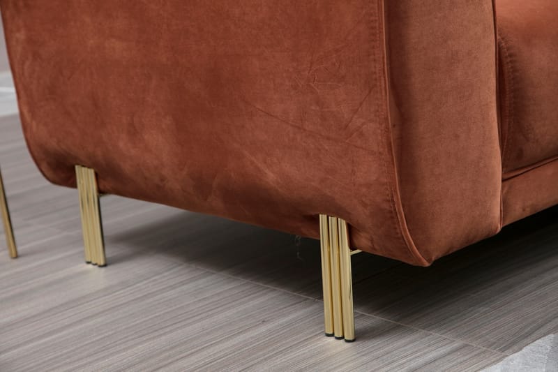 Divanbäddsoffa Santpedor - Brun - Möbler - Soffa - Bäddsoffa - Bäddsoffa divan