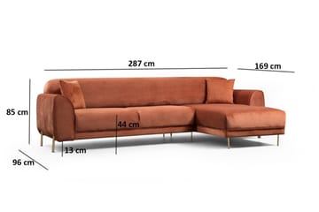 Divanbäddsoffa Santpedor - Brun - Möbler - Soffa - Bäddsoffa - Bäddsoffa divan