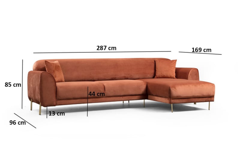 Divanbäddsoffa Santpedor - Brun - Möbler - Soffa - Bäddsoffa - Bäddsoffa divan