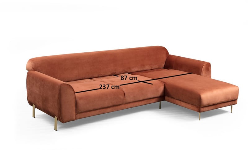 Divanbäddsoffa Santpedor - Brun - Möbler - Soffa - Bäddsoffa - Bäddsoffa divan