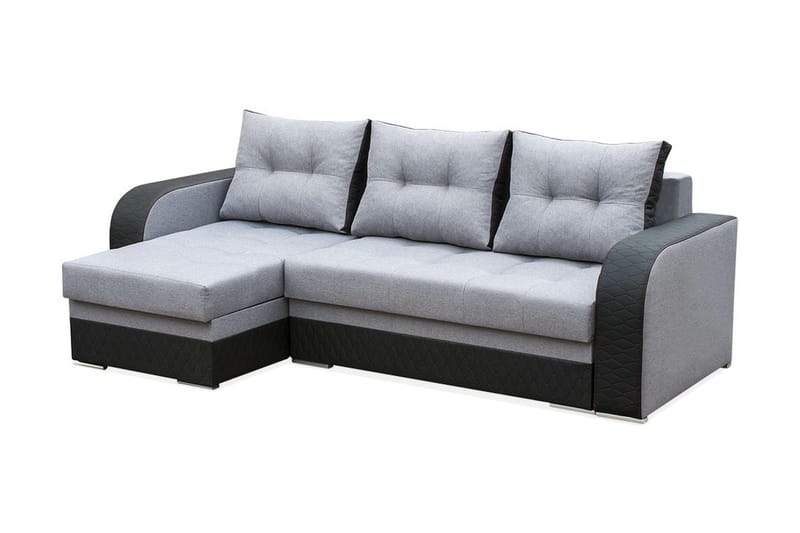 Divanbäddsoffa Sydney 238x140x88 cm - Grå - Bäddsoffa divan