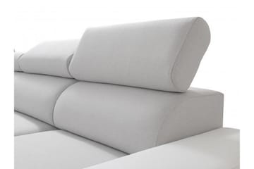 Divanbäddsoffa Perseo 358x282x95 cm - Grå/Vit - Möbler - Soffa - Bäddsoffa - Bäddsoffa divan