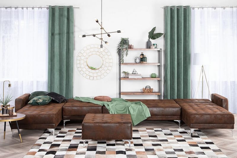 Divansoffa Najera med Sovfunktion - Brun - Möbler - Soffa - Bäddsoffa - Bäddsoffa divan