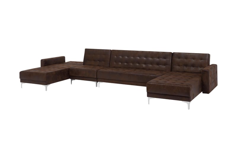 Divansoffa Najera med Sovfunktion - Brun - Möbler - Soffa - Bäddsoffa - Bäddsoffa divan