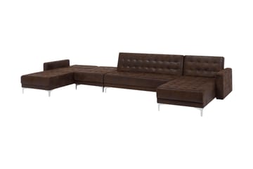 Divansoffa Najera med Sovfunktion - Brun - Möbler - Soffa - Bäddsoffa - Bäddsoffa divan