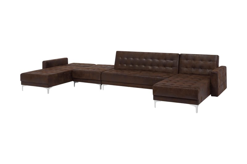 Divansoffa Najera med Sovfunktion - Brun - Möbler - Soffa - Bäddsoffa - Bäddsoffa divan