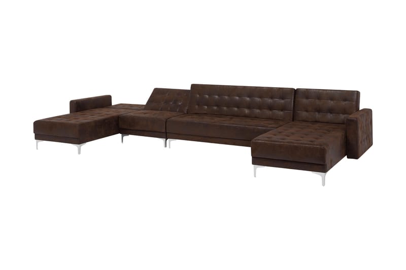 Divansoffa Najera med Sovfunktion - Brun - Möbler - Soffa - Bäddsoffa - Bäddsoffa divan