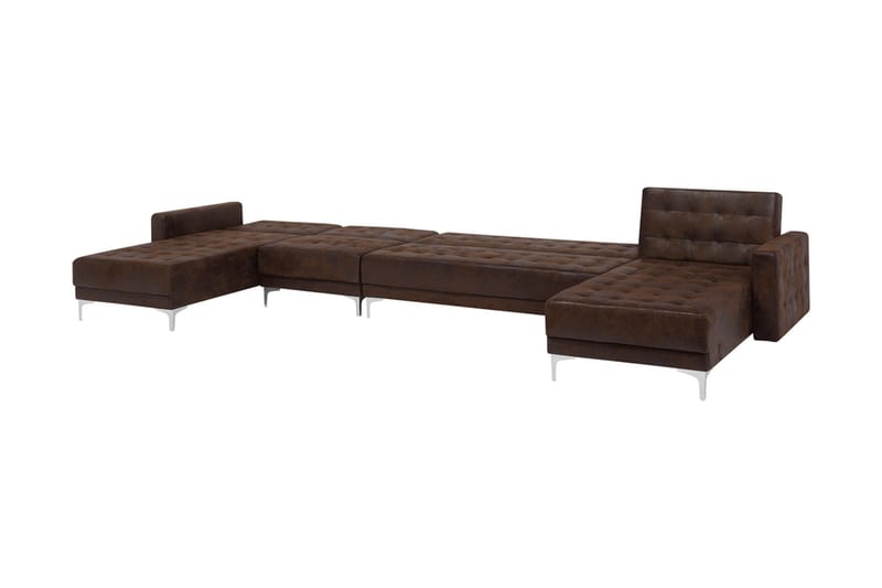 Divansoffa Najera med Sovfunktion - Brun - Möbler - Soffa - Bäddsoffa - Bäddsoffa divan