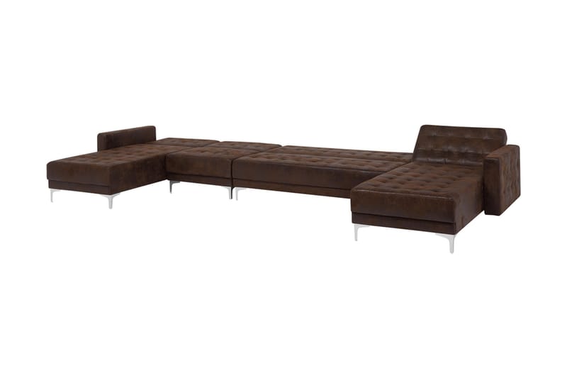 Divansoffa Najera med Sovfunktion - Brun - Möbler - Soffa - Bäddsoffa - Bäddsoffa divan
