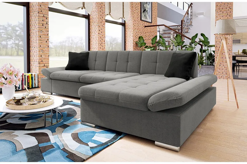 Djerra 2-sits Bäddsoffa - Grå - Möbler - Soffa - Bäddsoffa - Bäddsoffa divan