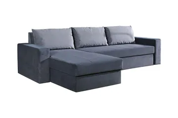Domino Divanbäddsoffa 234x156x82 cm - Blå/Grå - Möbler - Soffa - Bäddsoffa - Bäddsoffa divan