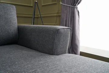 Eriska U-bäddsoffa - Antracit/Svart - Möbler - Soffa - Bäddsoffa - Bäddsoffa divan