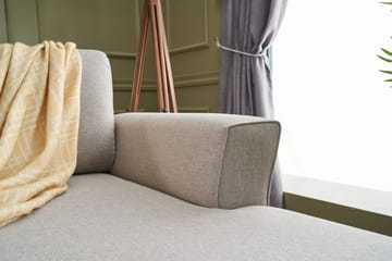 Eriska U-bäddsoffa - Beige - Möbler - Soffa - Bäddsoffa - Bäddsoffa divan