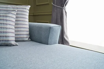 Eriska U-bäddsoffa - Blå/Svart - Möbler - Soffa - Bäddsoffa - Bäddsoffa divan