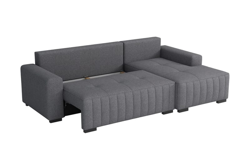 Esher 3-sits Bäddsoffa Höger - Grå - Möbler - Soffa - Bäddsoffa - Bäddsoffa divan