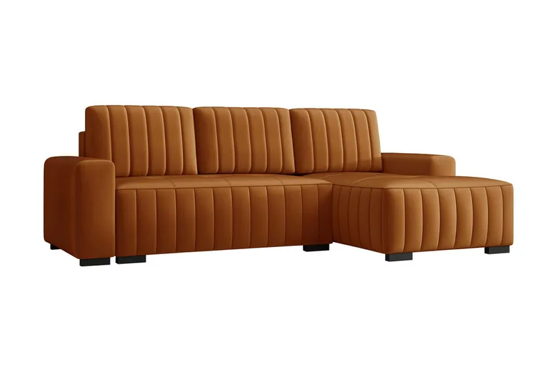 Esher Bäddsoffa Höger - Brun - Möbler - Soffa - Bäddsoffa - Bäddsoffa divan
